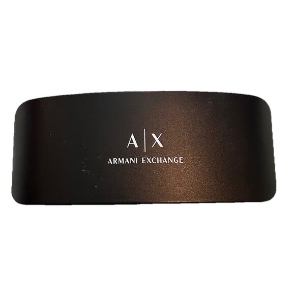 ARMANI EXCHANGE HARD SHELL BLACK CASE AUTHENTIC FOR EYEGLASSES SUNGLASSES - Picture 1 of 3
